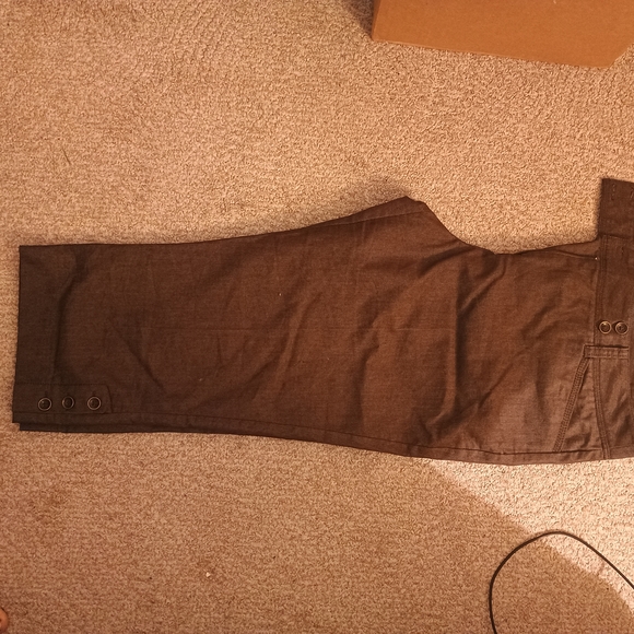 dressbarn Brown Bermuda Shorts Casual Cotton Blend - Picture 2 of 5